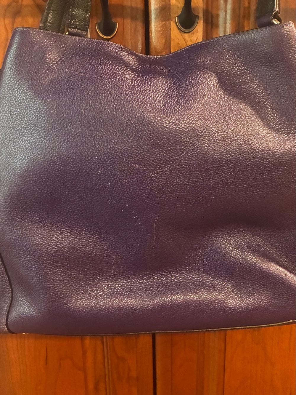Purple Coach Edie pebbled leather shoulder handbag - Picture 4 of 14